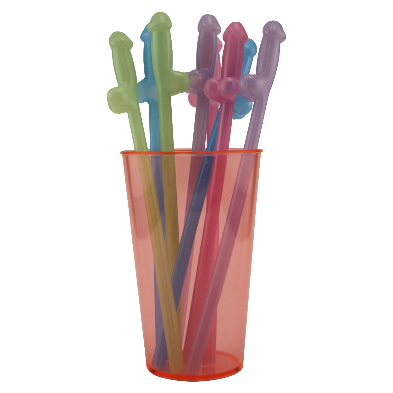 Glowing Penis Straws - 8 Straws - Image 4