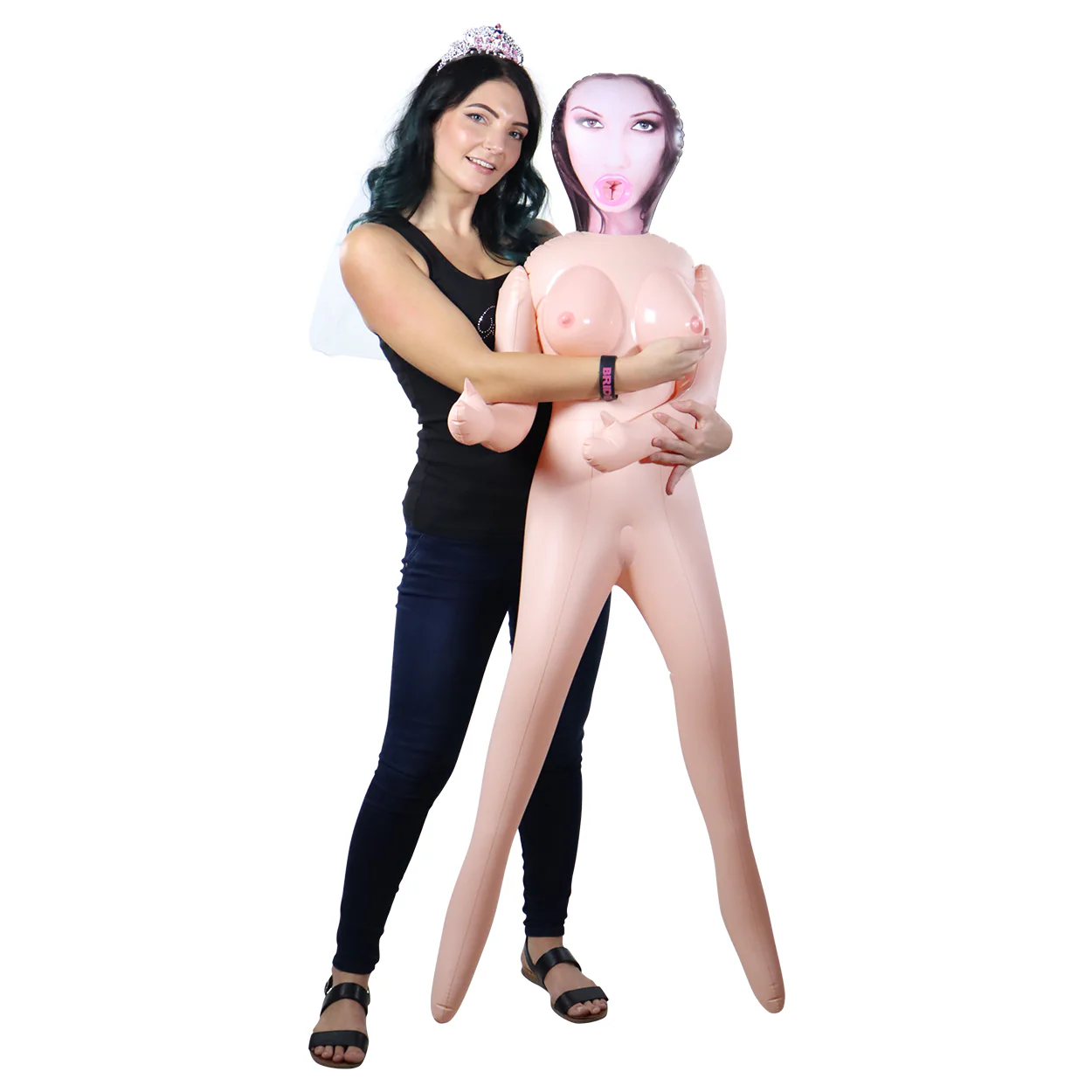 Cheap Date Blowup Doll - Brunette - Image 3
