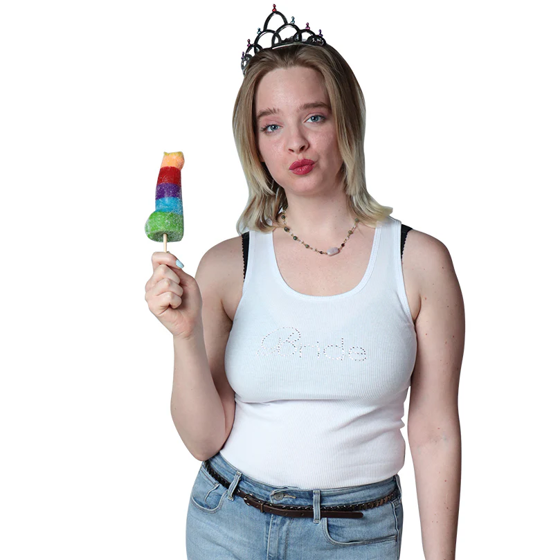 Rainbow Jumbo Gummy Pecker - Image 3